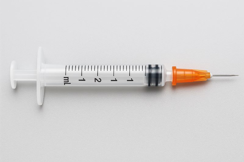 Disposable 3 mL Lab Syringes with 23 Ga 1″ Needle Luer Lock